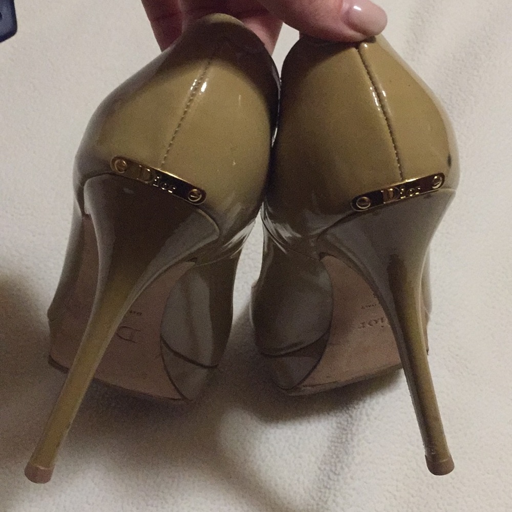 Nude Dior patent pumps - size 38
